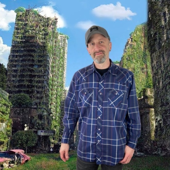 VINTAGE Youngbloods Authentic Western Plaid Pearl-Snap XL - Picture 7 of 13